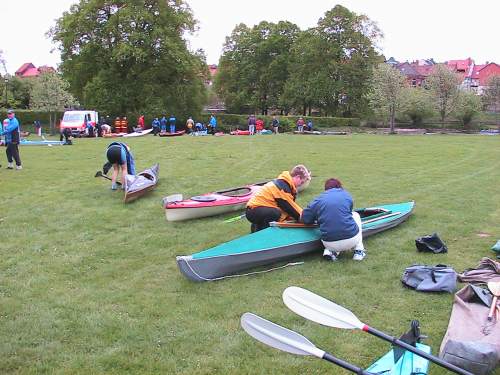 Bootaufbau mit Sicht auf die Starter