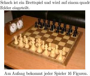 Dokument mit Schachbrett